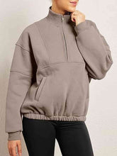 Load image into Gallery viewer, Half-Zip Long Sleeve Sweatshirt
