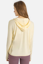 Load image into Gallery viewer, Zip Up Dropped Shoulder Hooded Sports Jacket
