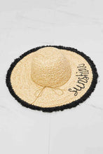 Load image into Gallery viewer, Fame Sunshine Straw Fringe Hat

