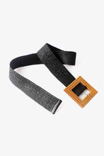 Load image into Gallery viewer, Square Buckle Elastic Braid Belt
