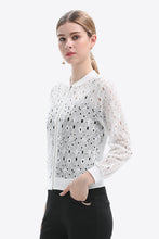 Load image into Gallery viewer, Openwork Zip Up Jacket
