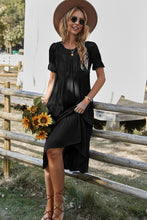 Load image into Gallery viewer, Short Flounce Sleeve Tiered Midi Dress
