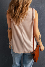 Load image into Gallery viewer, Waffle Knit Round Neck Tank
