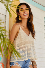Load image into Gallery viewer, Spliced Mesh V-Neck Cami
