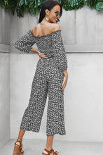 Load image into Gallery viewer, Ditsy Floral Off-Shoulder Wide Leg Jumpsuit
