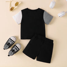 Load image into Gallery viewer, NICE Color Block Tee and Shorts Set
