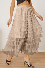 Load image into Gallery viewer, Ruched High Waist Tiered Skirt
