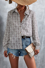 Load image into Gallery viewer, Printed Button Down Long Sleeve Shirt
