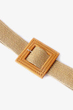 Load image into Gallery viewer, Square Buckle Elastic Braid Belt
