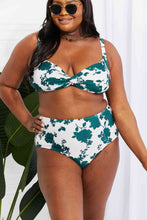 Load image into Gallery viewer, Marina West Swim Take A Dip Twist High-Rise Bikini in Forest
