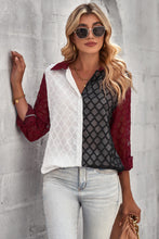 Load image into Gallery viewer, Curved Hem Button-Up Long Sleeve Shirt
