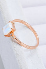 Load image into Gallery viewer, Rectangle Natural Moonstone Ring

