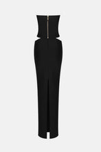 Load image into Gallery viewer, Strapless Plunge Top and Cutout Maxi Skirt Set
