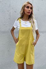 Load image into Gallery viewer, Tie Cuffed Short Overalls with Pockets
