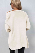 Load image into Gallery viewer, Cable-Knit Open Front Cardigan with Pockets
