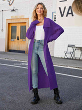 Load image into Gallery viewer, Full Size Collared Open Front Duster Cardigan
