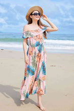 Load image into Gallery viewer, Full Size Ruffled Off-Shoulder Flutter Sleeve Maxi Dress

