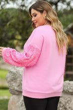 Load image into Gallery viewer, Plus Size MERRY CHRISTMAS Sequin Round Neck Sweatshirt
