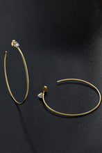 Load image into Gallery viewer, 925 Sterling Silver Moissanite Hoop Earrings

