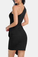 Load image into Gallery viewer, Tie Front One-Shoulder Sleeveless Dress
