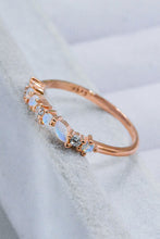 Load image into Gallery viewer, Moonstone and Zircon Decor Ring
