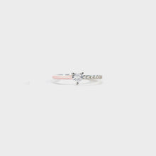 Load image into Gallery viewer, Heart Shape Inlaid Zircon Enamel Ring
