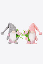 Load image into Gallery viewer, Standing Cute Plush Gnome with Tulip
