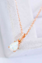 Load image into Gallery viewer, Opal Pendant 925 Sterling Silver Chain-Link Necklace
