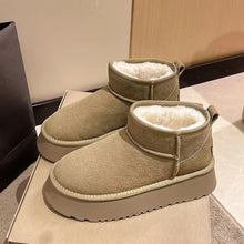 Load image into Gallery viewer, Fleece Lined Chunky Platform Mini Boots
