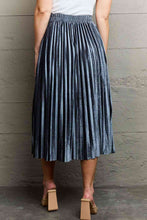 Load image into Gallery viewer, Ninexis Accordion Pleated Flowy Midi Skirt
