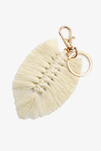 Load image into Gallery viewer, Assorted 4-Pack Leaf Shape Fringe Keychain
