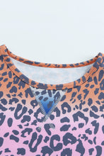 Load image into Gallery viewer, Gradient Leopard Contrast Stitching Sweatshirt
