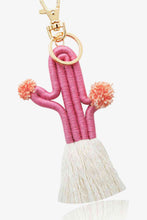 Load image into Gallery viewer, Cactus Keychain with Fringe
