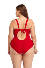 Load image into Gallery viewer, Floral Drawstring Detail One-Piece Swimsuit
