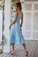 Load image into Gallery viewer, Ditsy Floral Smocked One-Shoulder Dress
