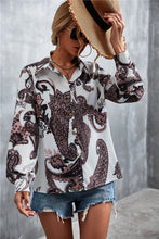Load image into Gallery viewer, Printed Button Down Long Sleeve Shirt
