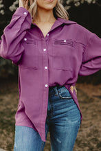 Load image into Gallery viewer, Button-Up Roll-Tab Sleeve Shirt
