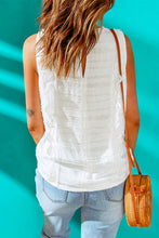 Load image into Gallery viewer, Scalloped Lace Trim V-Neck Tank
