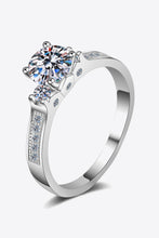 Load image into Gallery viewer, Lucky Charm Moissanite Rhodium-Plated Ring
