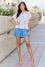 Load image into Gallery viewer, White Birch One And Only Full Size Short Sleeve Floral Print Top
