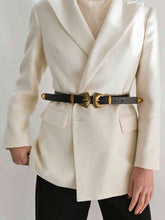 Load image into Gallery viewer, Double Buckle PU Leather Belt
