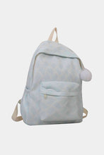 Load image into Gallery viewer, Printed Polyester Large Backpack (Fluffy Ball Included)
