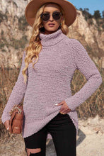 Load image into Gallery viewer, Popcorn Knit Turtleneck Sweater
