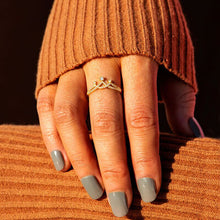 Load image into Gallery viewer, Crown Shape Inlaid Zircon 925 Sterling Silver Ring
