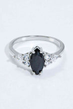 Load image into Gallery viewer, 925 Sterling Silver Black Agate Ring
