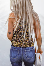 Load image into Gallery viewer, Floral Color Block Peplum Top
