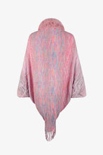 Load image into Gallery viewer, Open Front Fringe Hem Poncho
