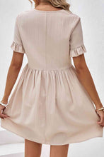 Load image into Gallery viewer, V-Neck Flounce Sleeve A-Line Dress
