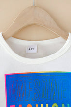 Load image into Gallery viewer, Girls Letter Print T-Shirt and Gradient Pants Set
