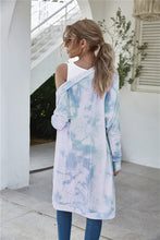 Load image into Gallery viewer, Tie-Dye Open Front Longline Cardigan
